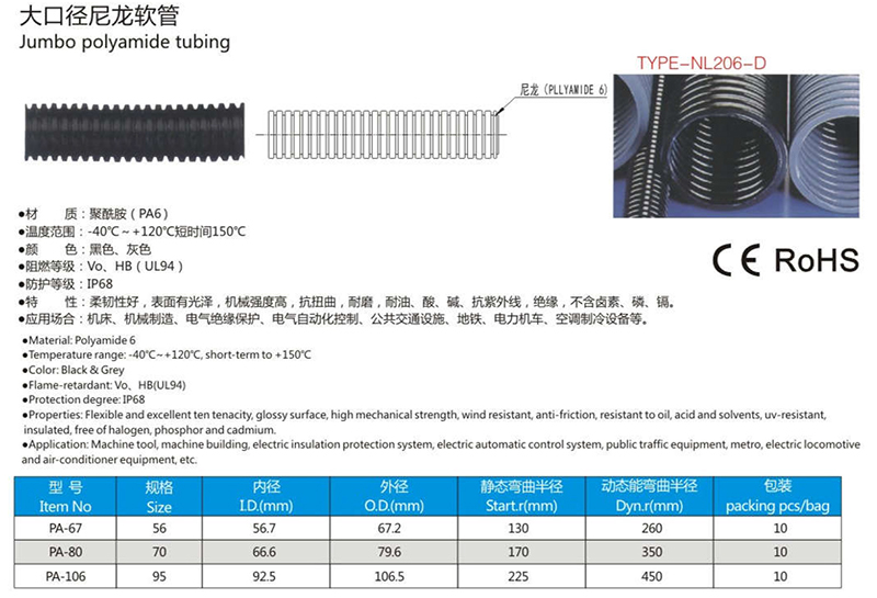 大口徑尼龍軟管