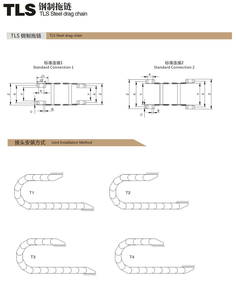 TLS隔條式系列鋼制拖鏈3