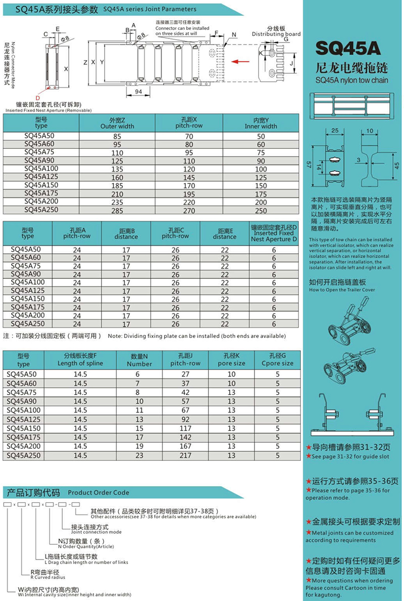 SQ4尼龍電纜拖鏈2